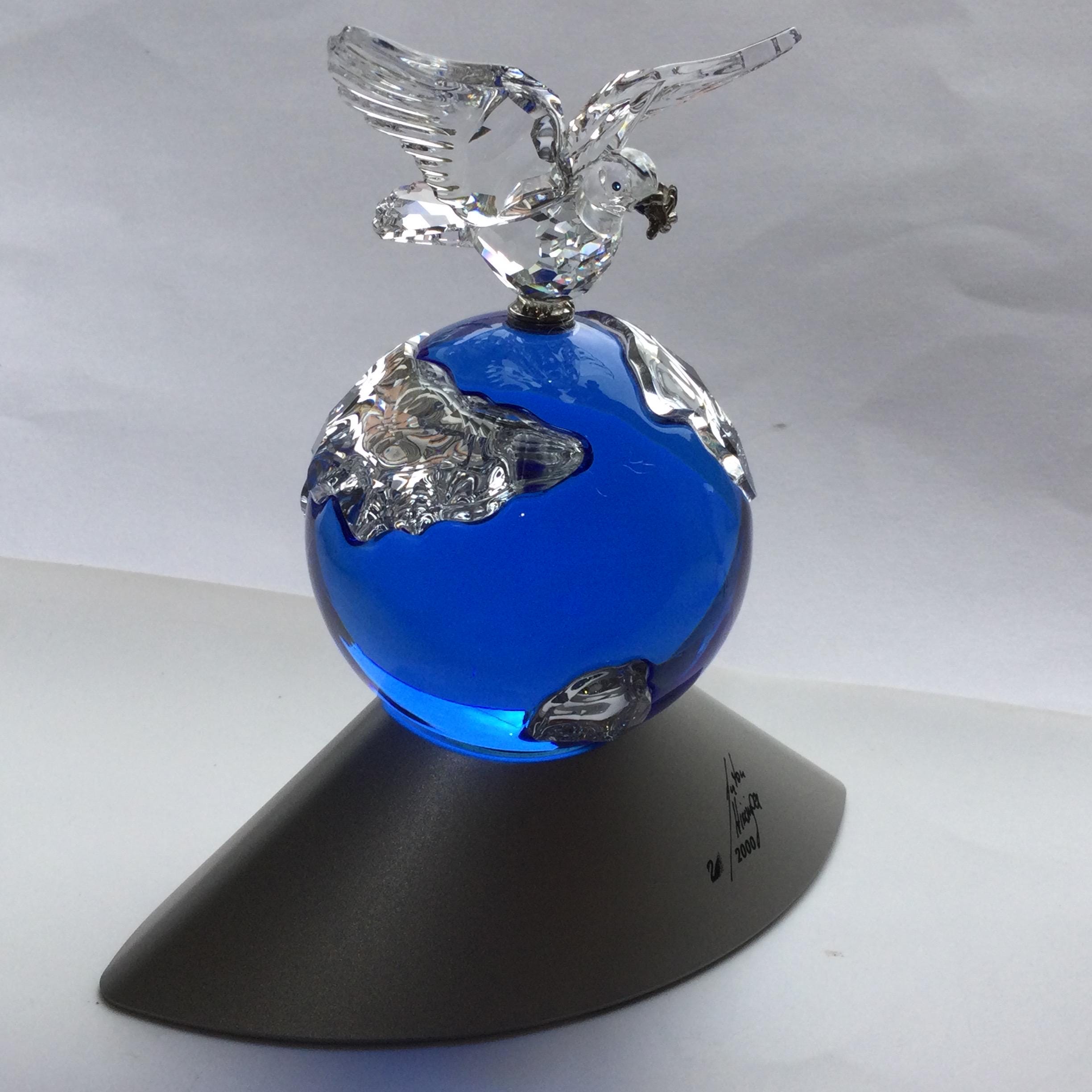 Swarovski Crystal BLUE PLANET EARTH 2000 Millennium Edition