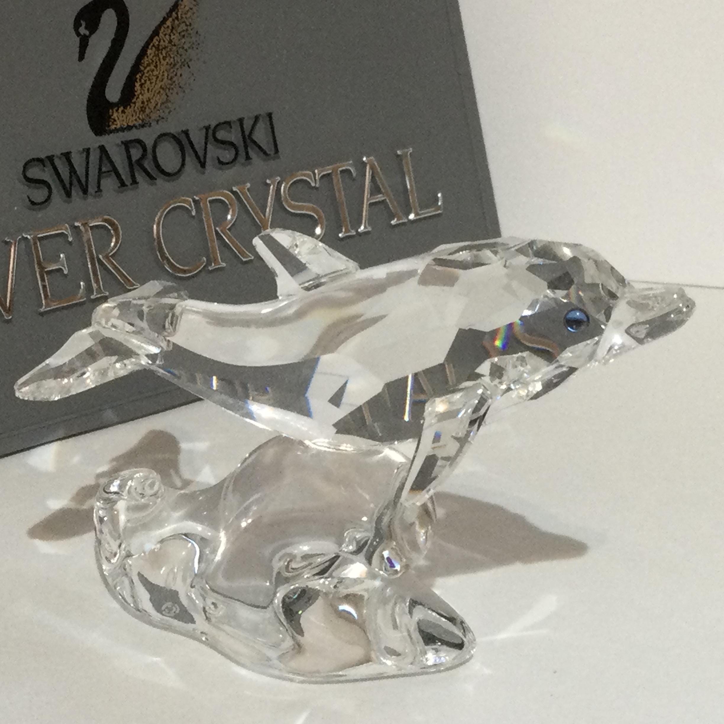 Swarovski Crystal Figurines Dolphin - Etsy