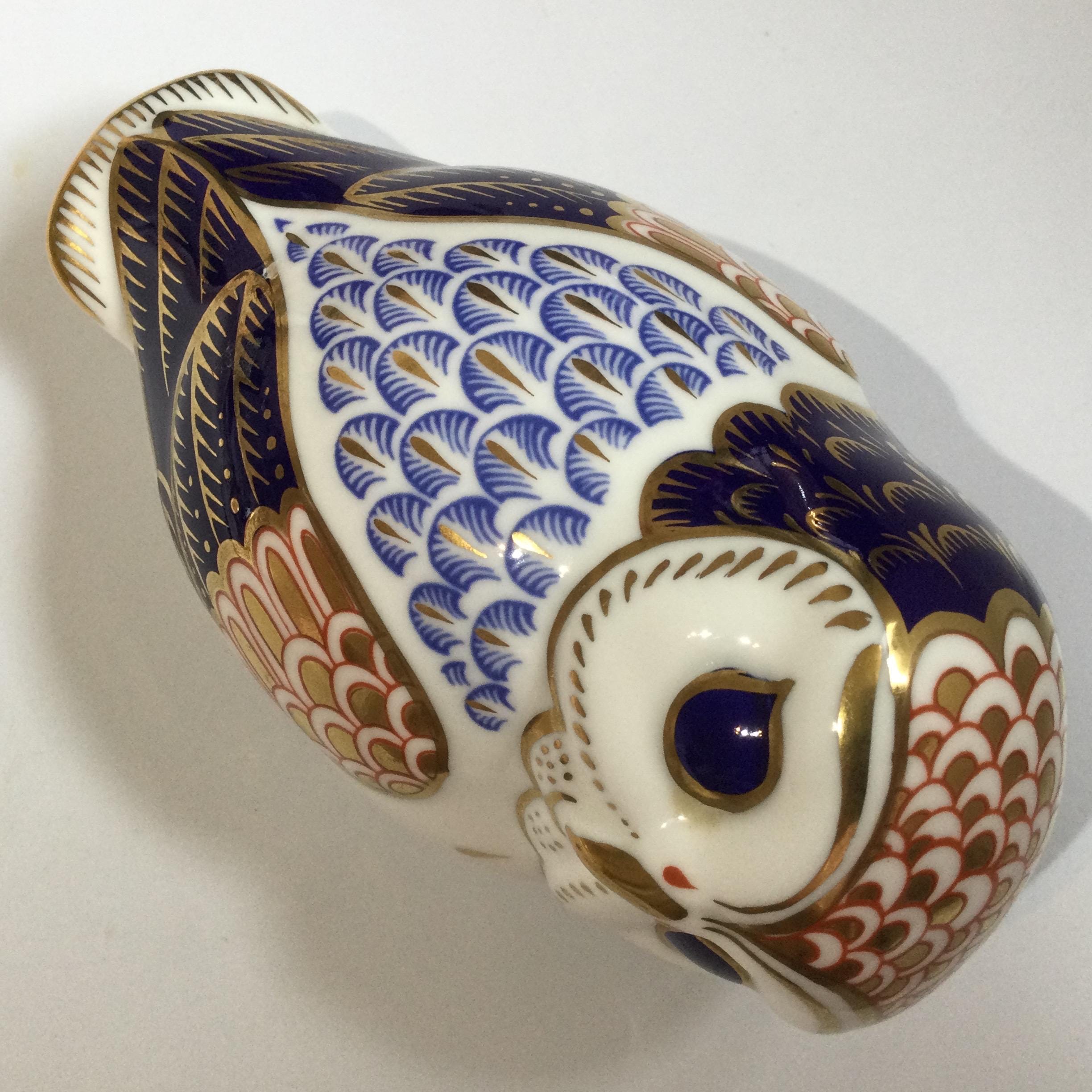 ヴィンテージ ロイヤルクラウンダービー フクロウ ペーパーウェイト