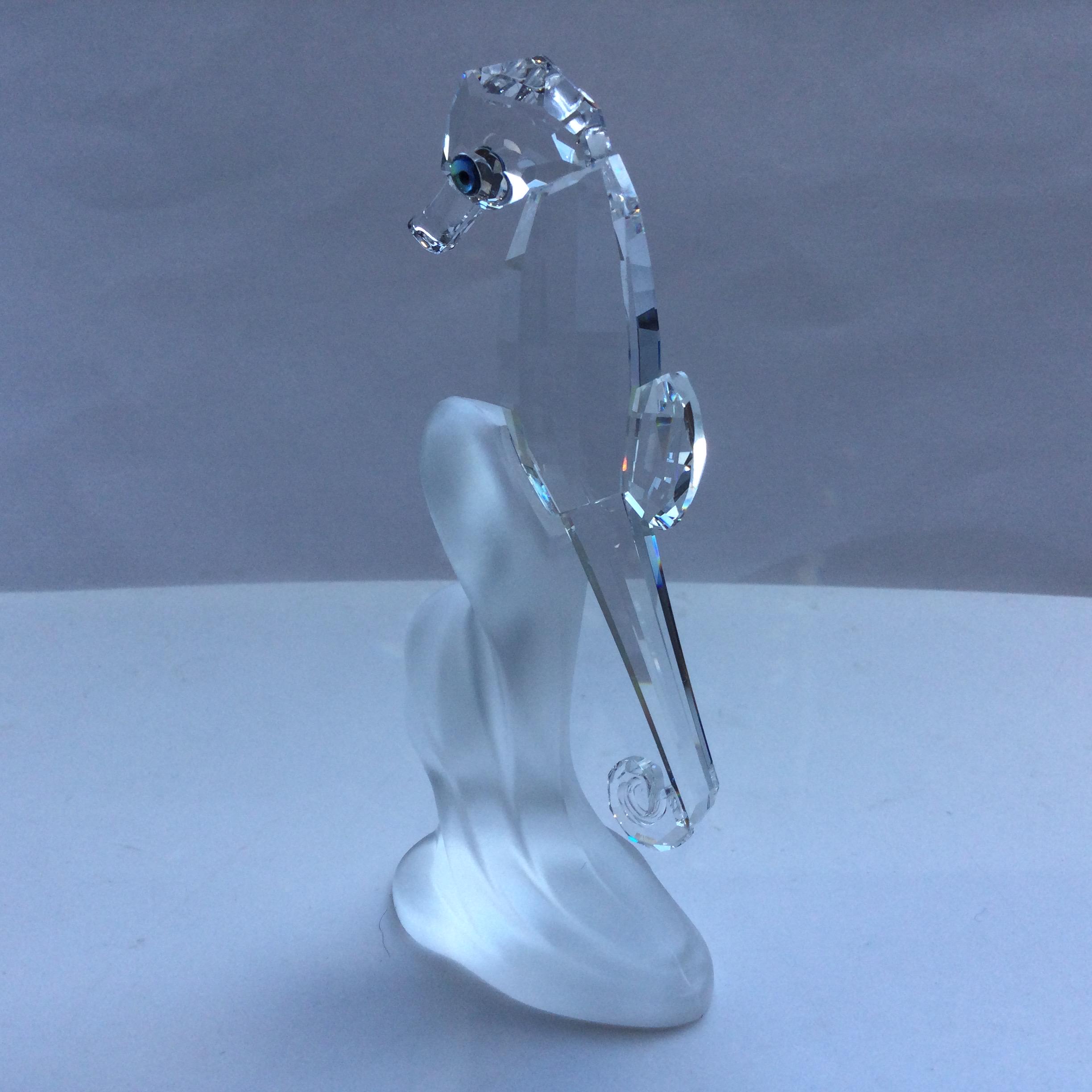 BOXED Swarovski Crystal SEA HORSE Paperweight #168683 - Etsy