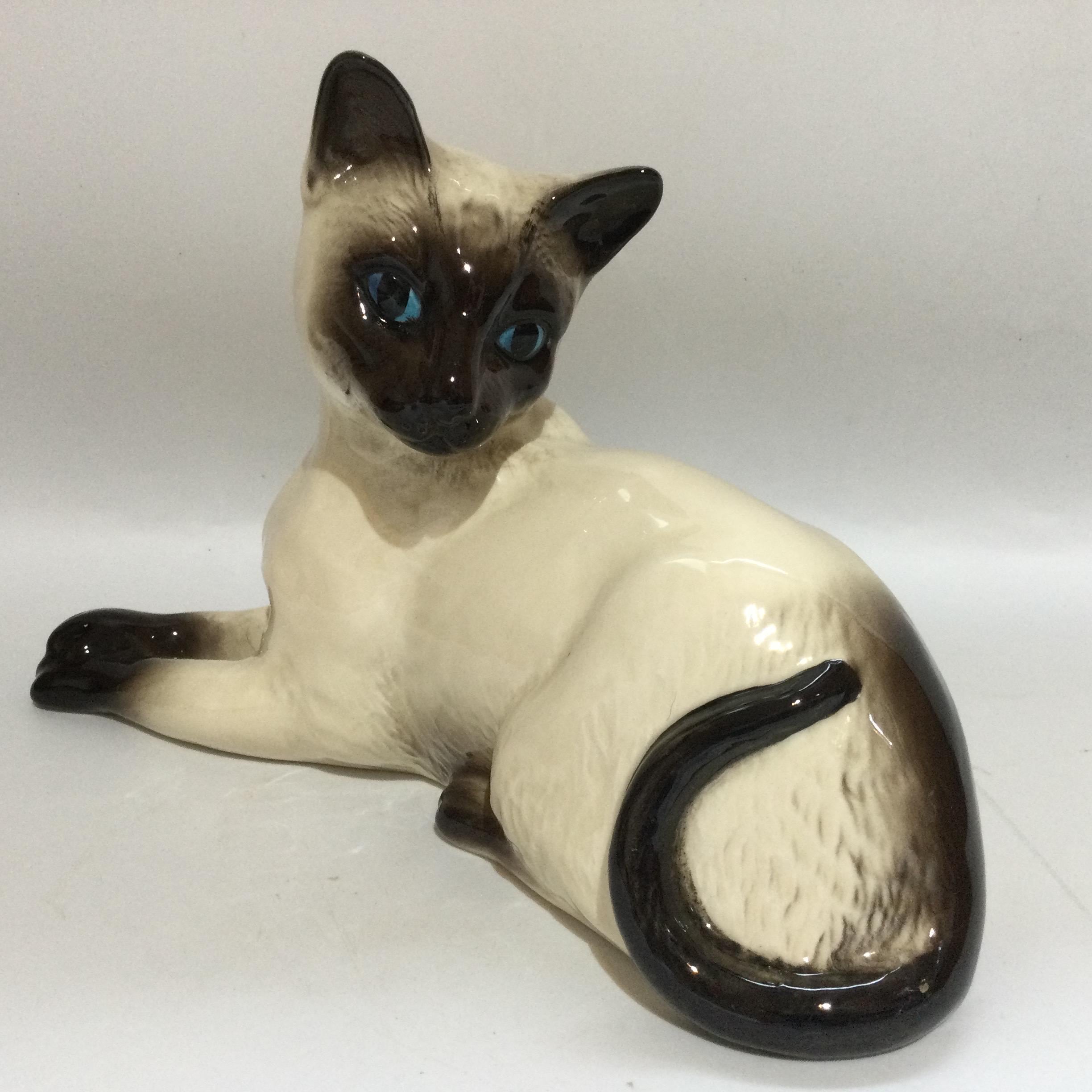 ヴィンテージ ベスウィック 陶器製 シャム猫 置物 #1558 - Etsy 日本