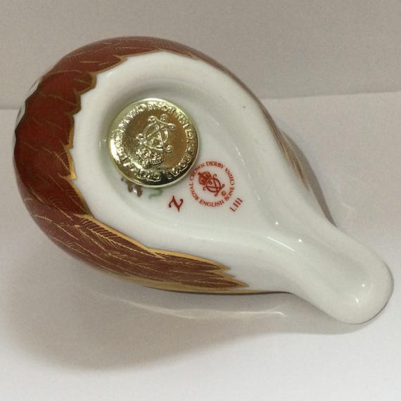 ロイヤルクラウンダービー チャフィンチ ペーパーウェイト - Etsy 日本