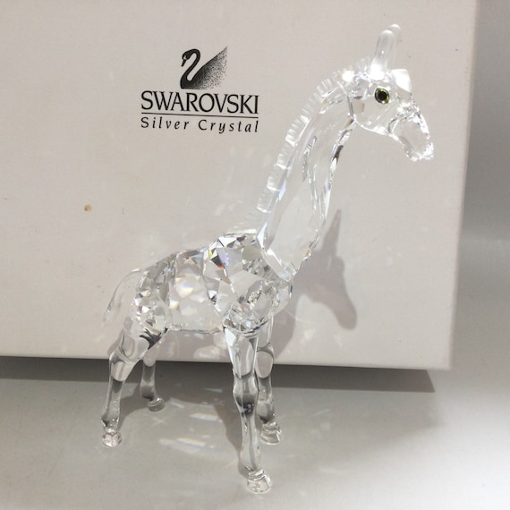 CASED Swarovski Crystal BABY GIRAFFE #236717 - Etsy