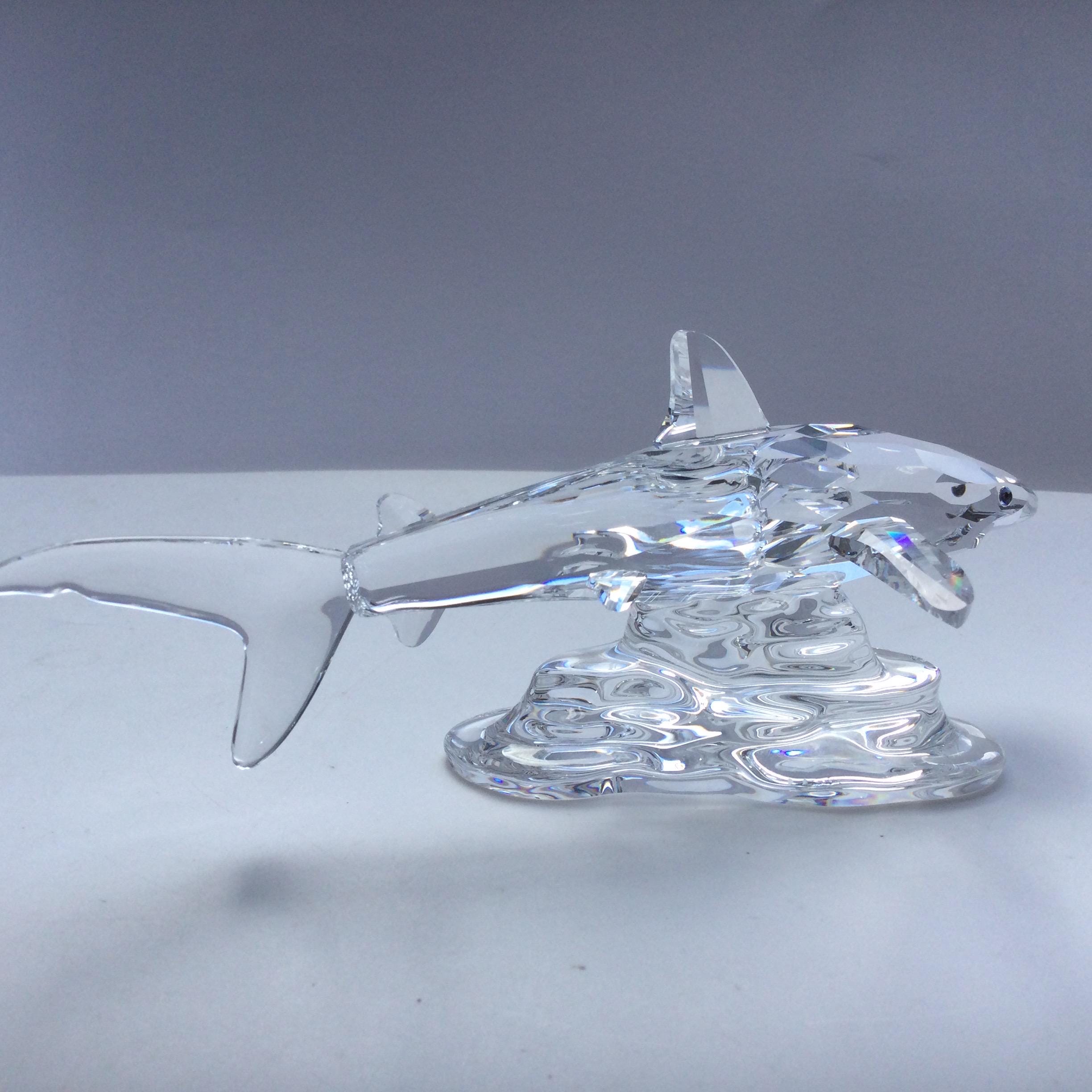Swarovski スワロフスキー　ベビーシャーク 置物 BOXED Swarovski Crystal BABY SHARK #269236 - Etsy