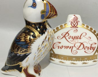 Fermacarte Royal Crown Derby PUFFIN