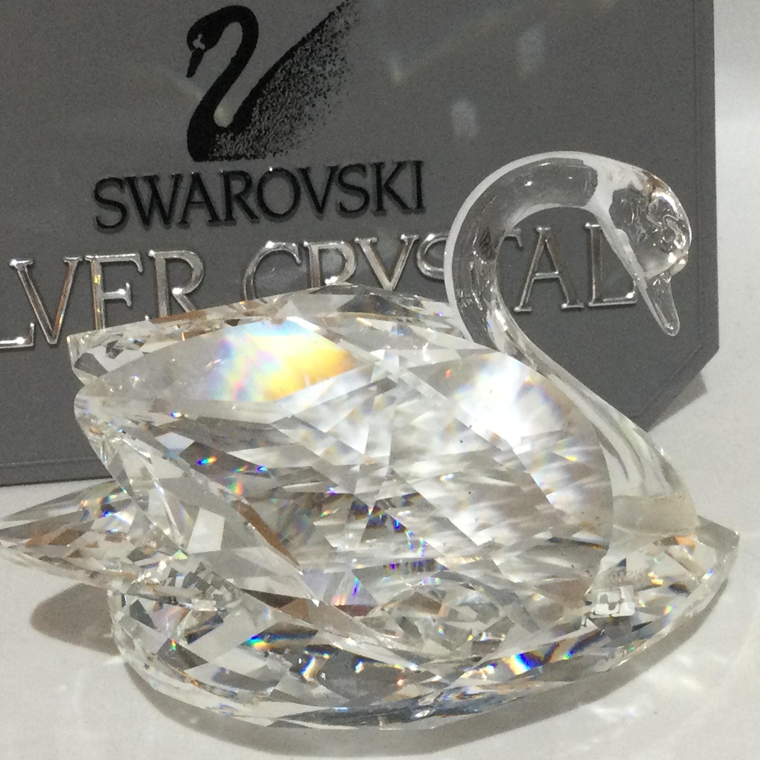 Vntage Csne De Crstal Mperal Fgura De Csne De Crstal - Etsy Méxco