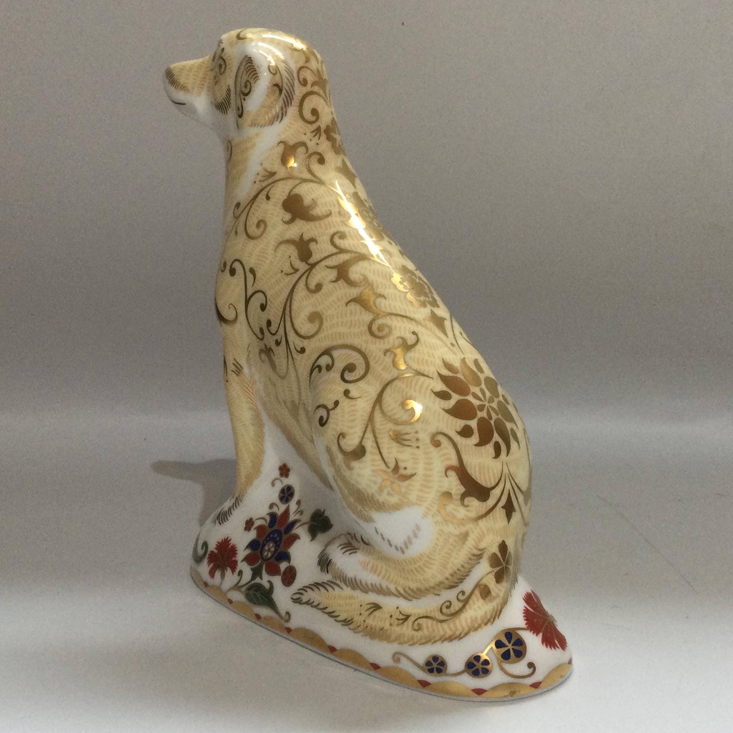 ロイヤルクラウンダービー  ペーパーウェイト ラブラドール ロイヤル・クラウン・ダービーのペーパーウェイト、ロイヤル