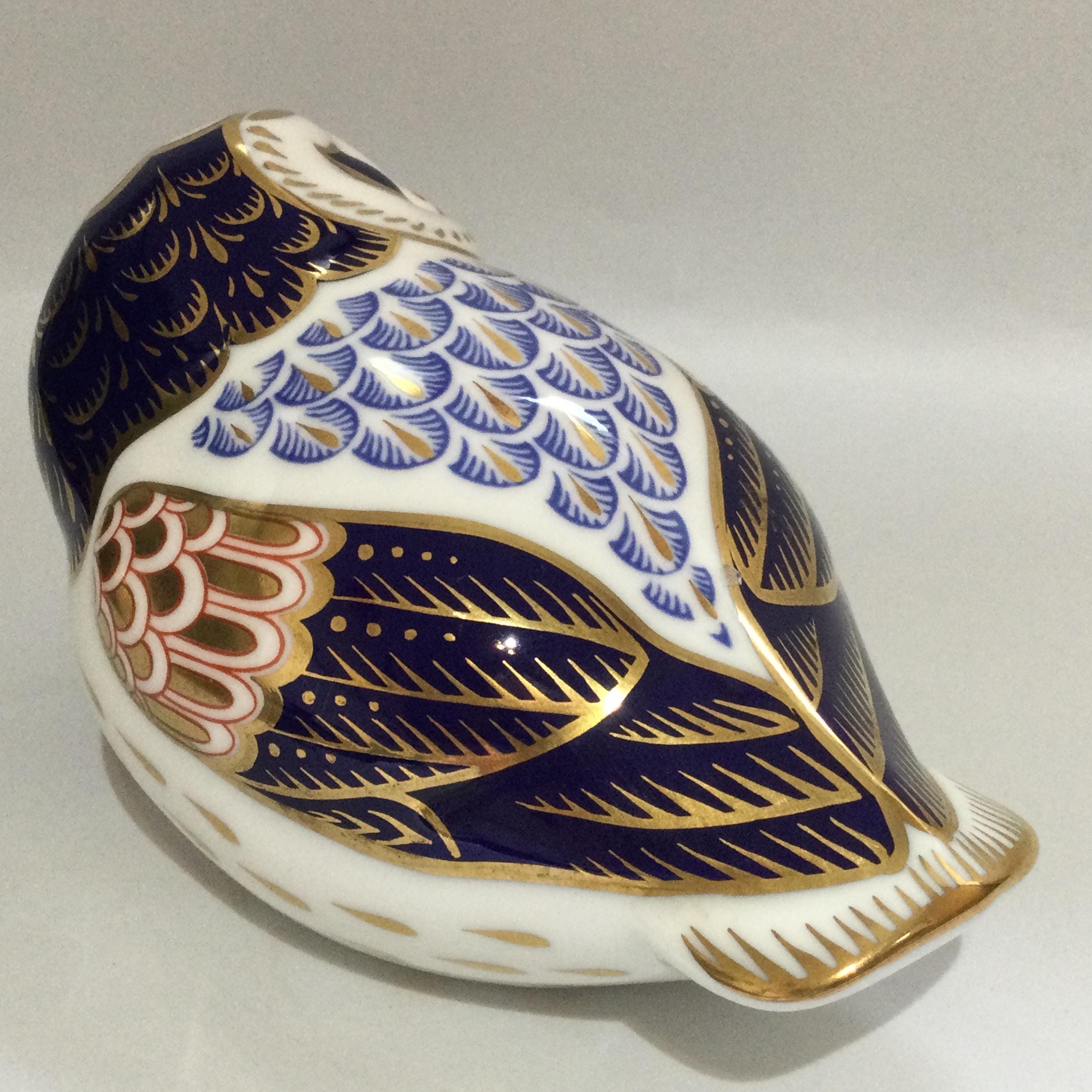 ヴィンテージ ロイヤルクラウンダービー フクロウ ペーパーウェイト