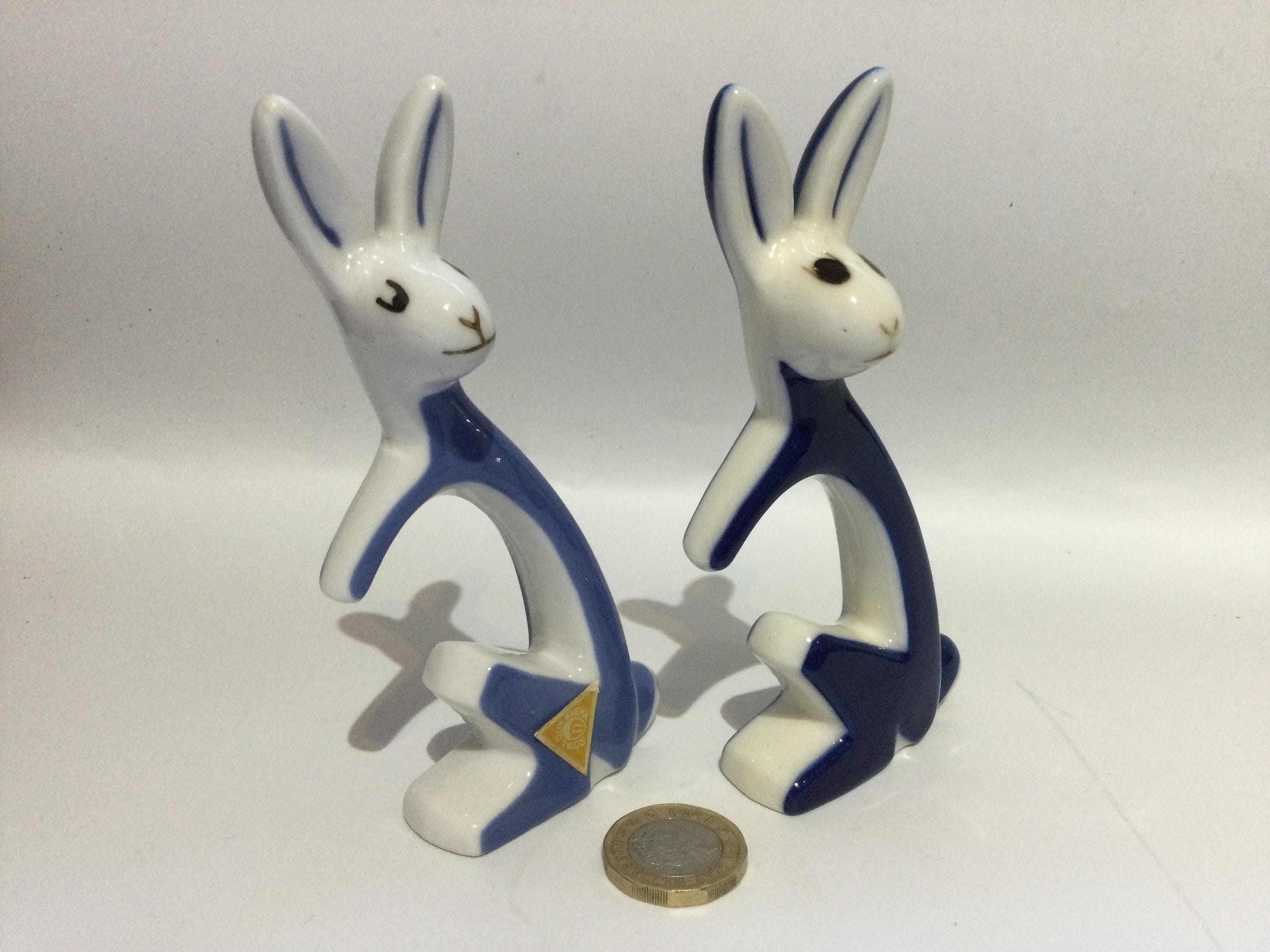 ROYAL DUX Stylised Ceramic RABBIT Figurine (sold Separately) - Etsy