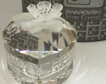 スワロフスキークリスタルハートフラワー小物入れ #010095 - Etsy 日本