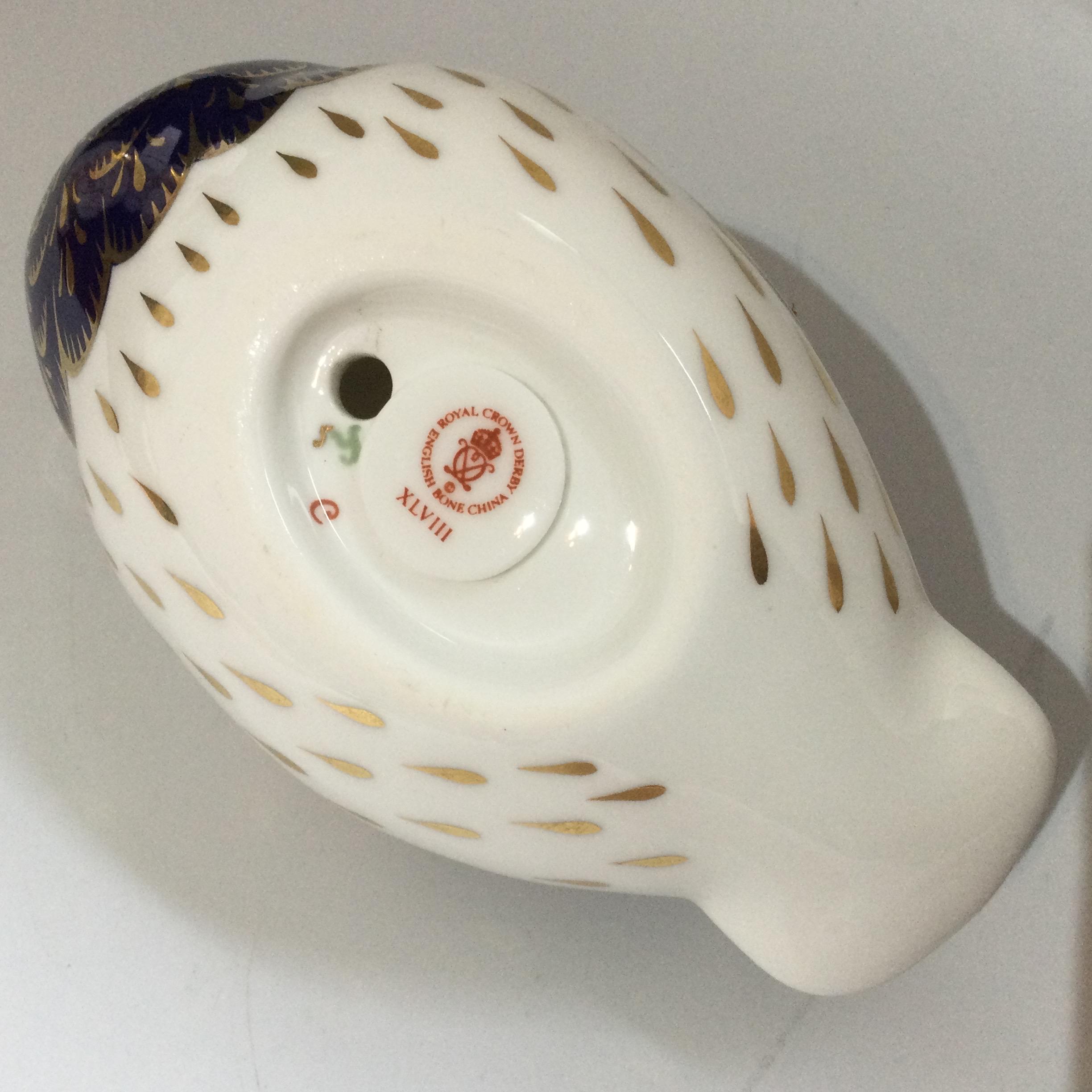 ヴィンテージ ロイヤルクラウンダービー フクロウ ペーパーウェイト