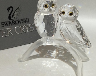 Swarovski Crystal Owl Paper Weight Figurine - Etsy