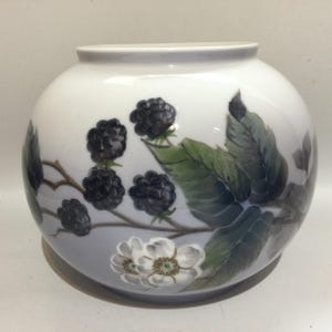 ロイヤルコペンハーゲン ラージセラミック ブラックベリー花瓶 #288