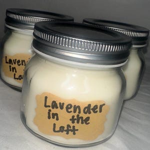 Lavender in the Loft Aromatherapy Soy Wax Candle