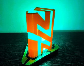 Valorantchamber Schreibtischlampe: Handgefertigtes RGB Gaming Nachtlicht