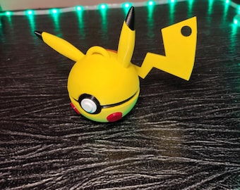 Pikachu PokeBall-ornament, aangepaste 3D-geprinte PLA-kerstbal