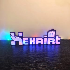 Aangepast led-naambord: gamerroomdecor, gepersonaliseerde lightbox