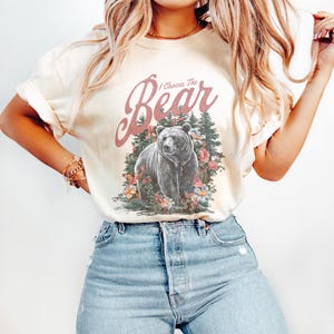 Vintage I Choose the Bear Shirt Comfort Colors® Team Bear Shirt Trending Bear Shirt Gift Gift for-Daughter Women&#39;s Rights Shirt Meme tee