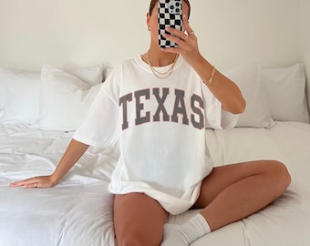 Texas Comfort Colors Shirt Gift for Her State Lover Shirt Lone Star Shirt Oversized Graphic Tee Texas Texas Themed Gift Western Graphic Tee