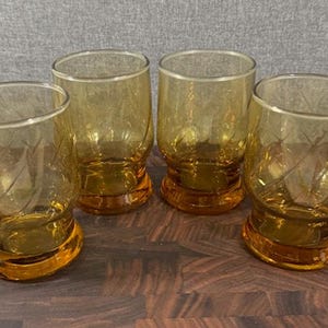 Vintage Bernstein Glas Vierer Set
