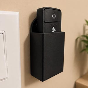 Hampton Bay Ceiling Fan Remote Wall Mount | Holder for 2 / 3 / 4 Button Remotes | Fan Remote Cradle