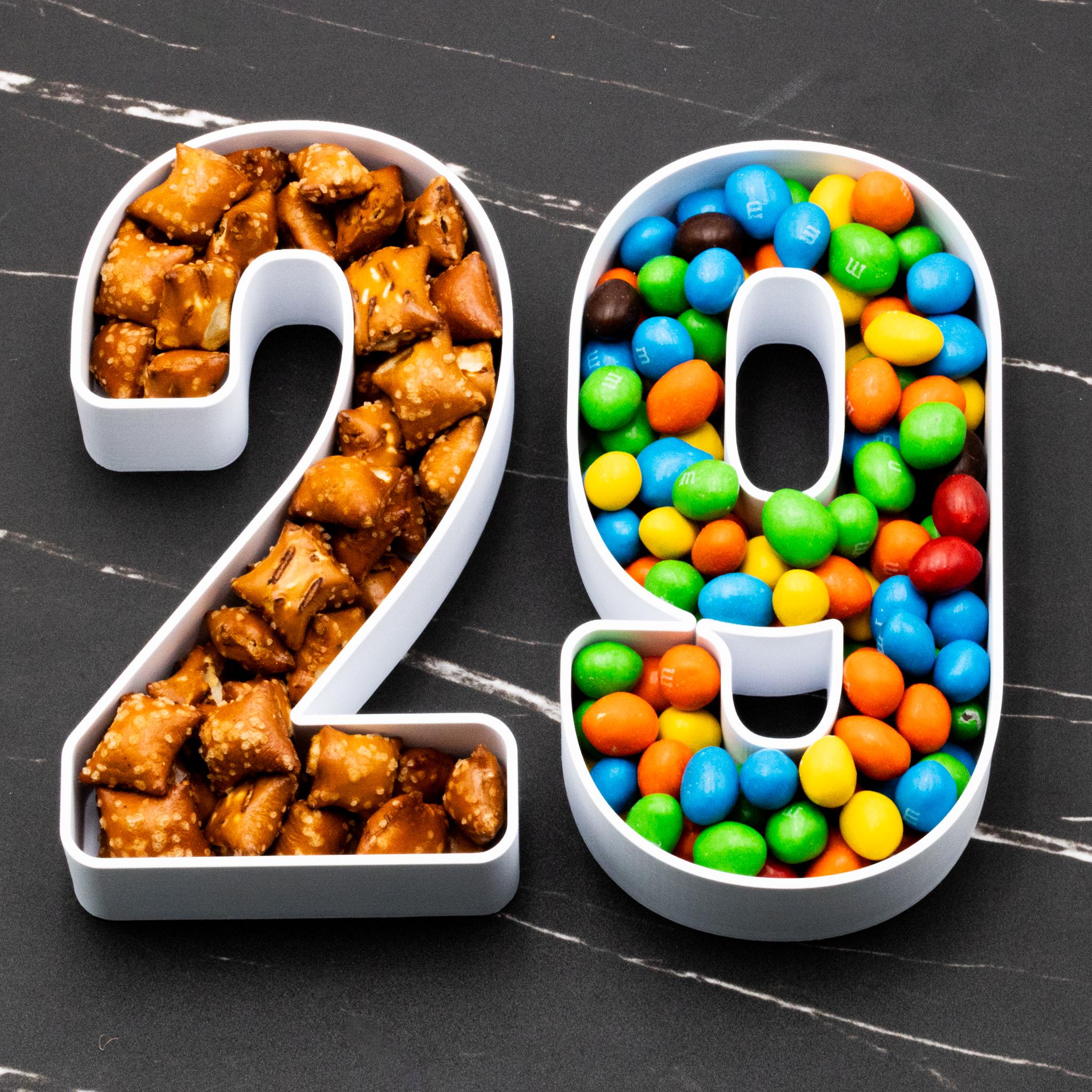 Number Platters Customizable Reusable Number Trays | Wedding | Baby Shower | Birthday ...