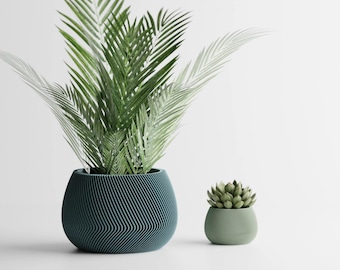 Arrow Rib Planter | Kitchen Home Bedroom Gift For Mini Plants 3D Printed 3 4 5 6 7 8 inch PIL