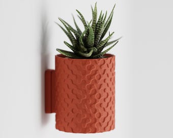 Plant Pot Geo Wall Mount Drip Tray | Kitchen Home Bedroom Gift For Mini Plants | 14 Colors ÖKEN