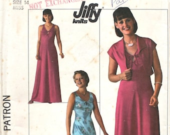 Vintage Simplicity 9133 Patron de couture pour fille Robe longue, midi et courte avec écharpe Vintage Simplicity 9133 Patron de couture pour fille Robe longue, midi et courte avec écharpe