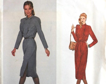 Vogue Stan Herman Dress Bust 31.5 Size 8 2214 Vintage Sewing Pattern American Designer