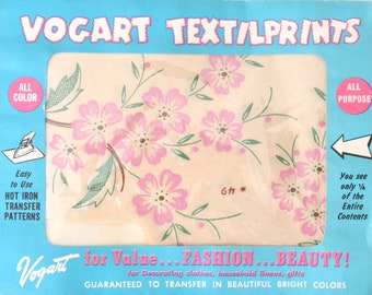 Vintage Vogart Hot Iron Transfer Pattern TextilPrints