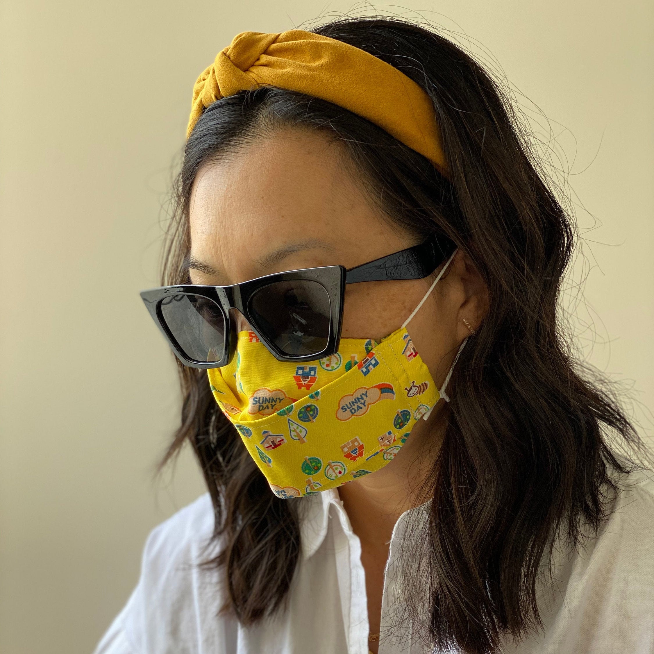 Kids or Medium 3D Origami Face Masks Japanese Imported Cotton Etsy