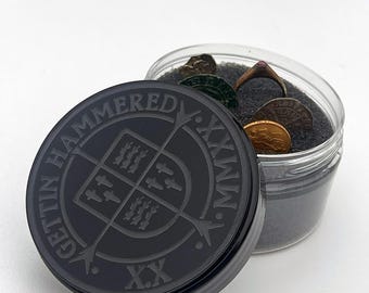 Metalldetekterande fyndkar: Få hamrad myntförvaring