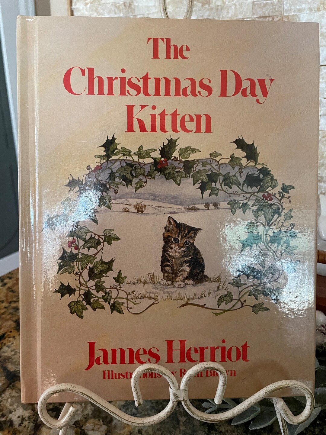 Vintage 1986 Children's Kids Book the Christmas Day Kitten Etsy