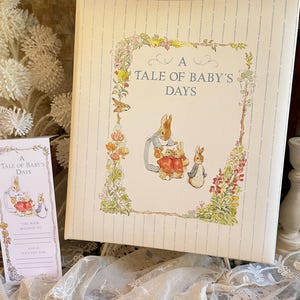 Vintage 1990 Beatrix Potter- A Tale of Baby's Days Memory Book