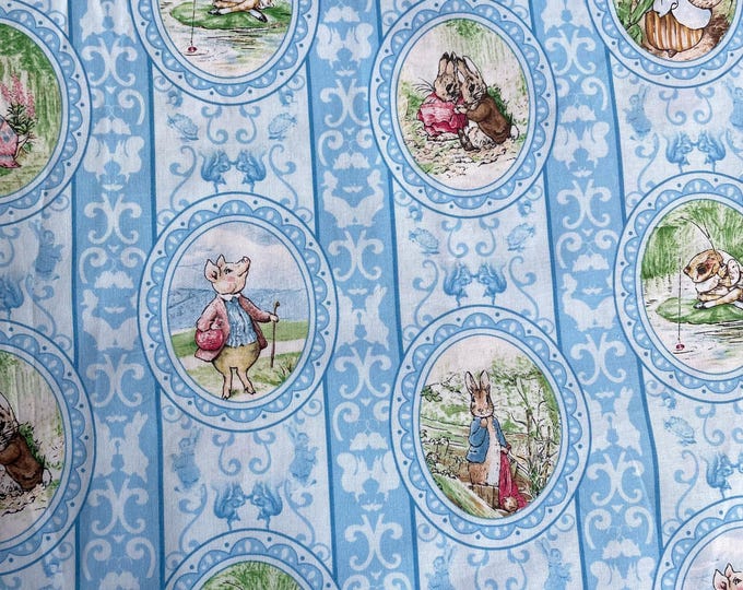 Peter Rabbit Circle Frames Vintage 2007 Beatrix Potter Peter Rabbit Fabric Cameo Frames From ...