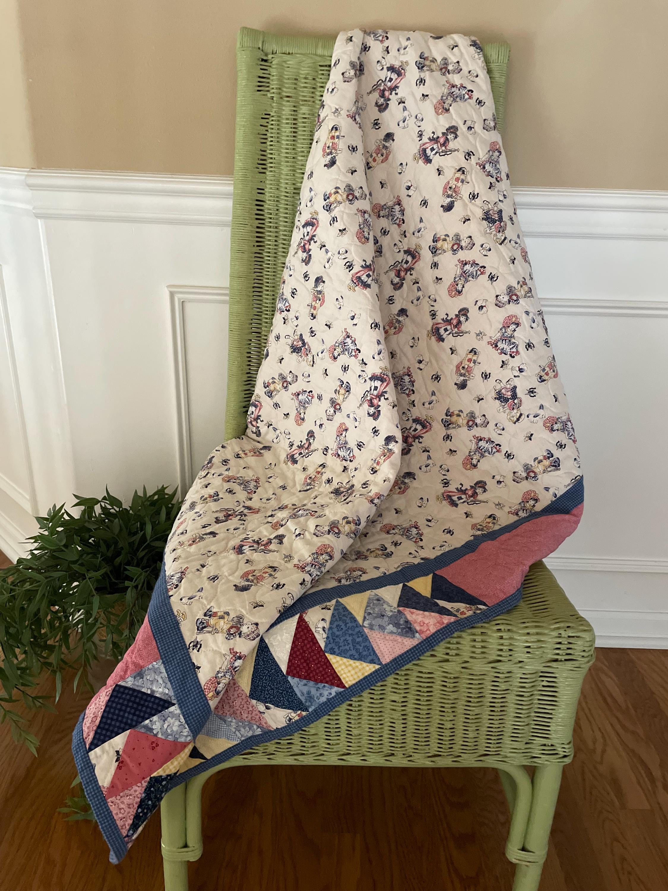 HOLLY HOBBIE ホリーホビー フラットシーツ 生地　ベッドカバー Holly Hobbie Bedding - Etsy