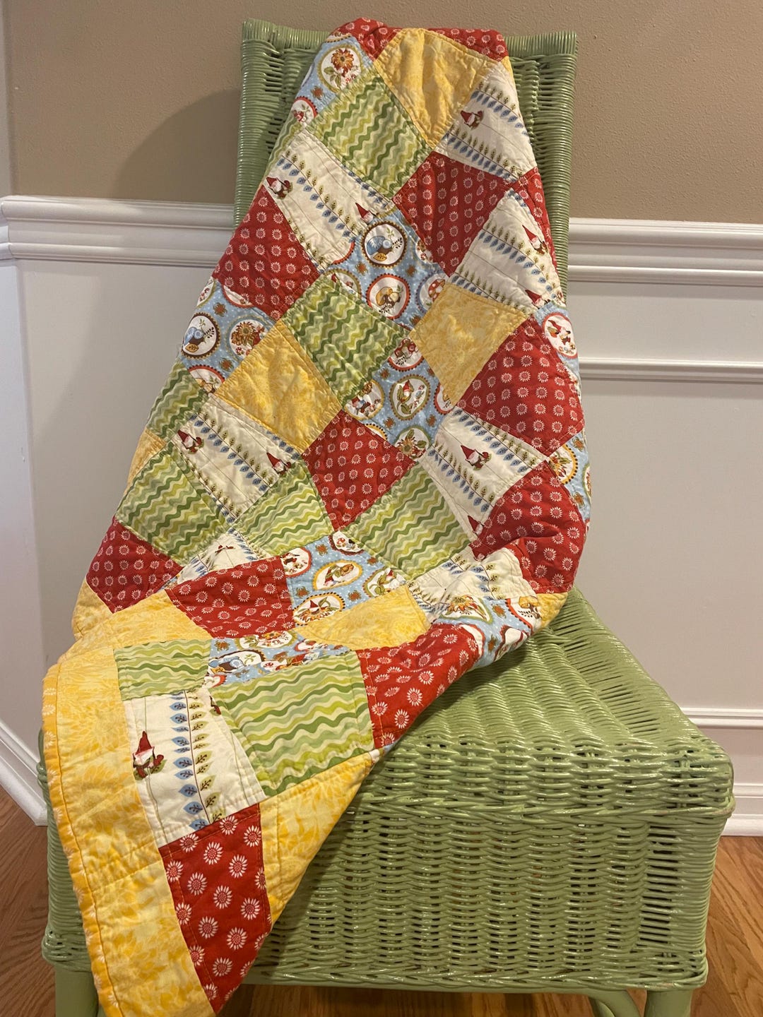 Gnome Love Symphony Quilted Blanket NCU0TL2326