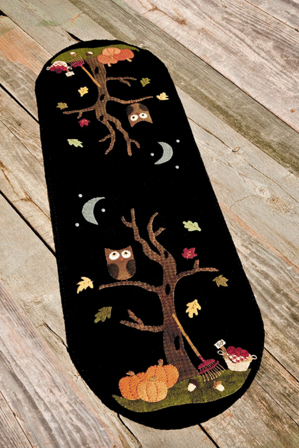 An Autumn Mood Wool Applique Pattern Only by Nutmeg Hare Autumn Fall