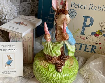 Vintage 1978 Beatrix Potter Lady Mouse Music Box by Schmid - Etsy