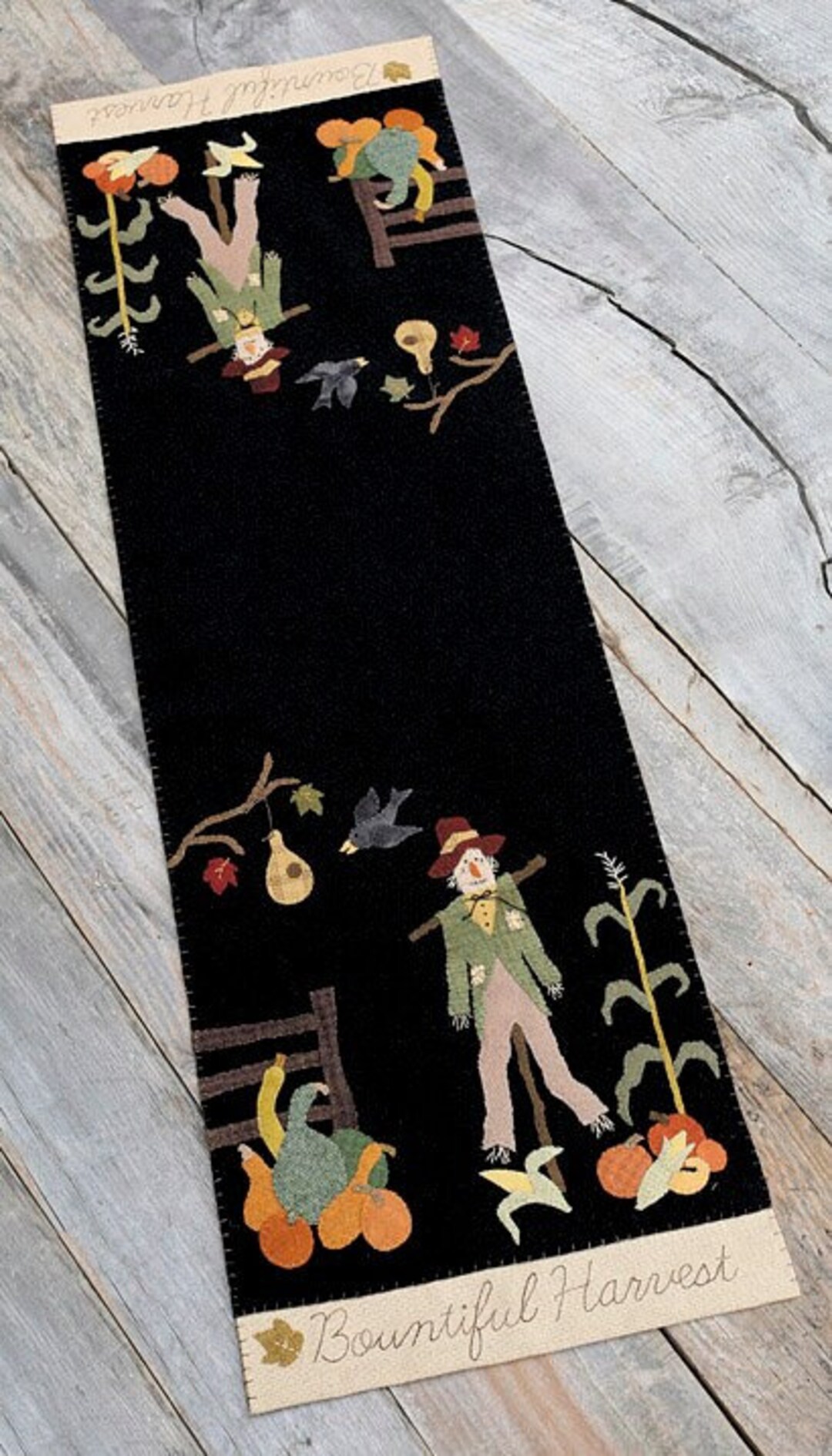 Dear Mister Scarecrow Wool Applique Pattern Only by Nutmeg Hare Autumn