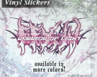 FFXIV [Warrior of Light] Glitter Vinyl Stickers