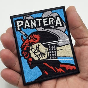 Pantera patch, Pantera heavy metal patch, Heavy metal band patch, Pantera band, iron on patch, sew on patch, high quality patch.