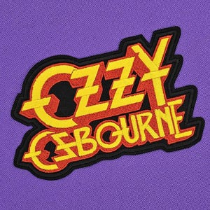 Ozzy Osbourne patch, heavy metal patch, Ozzy Osbourne heavy metal, iron on patch, sew on patch, high quality patch