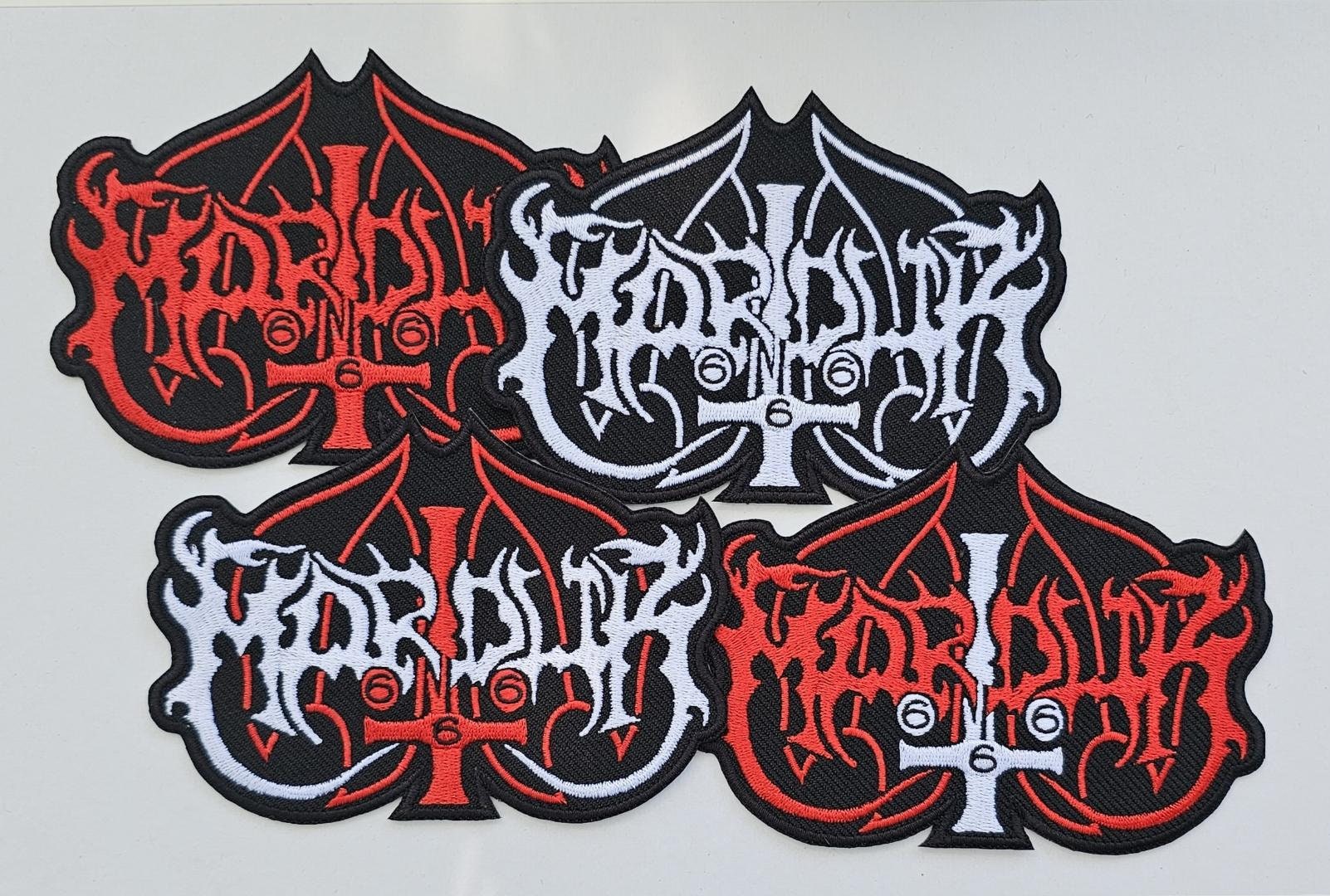 Black Metal Patch, Iron on Patch, Battle Jacket Sew on Patch, High