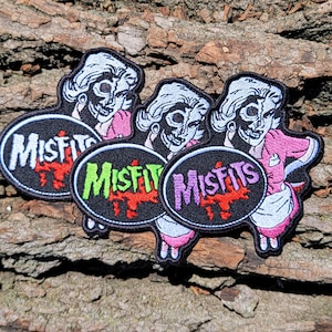 Punk rock battle jacket embroidered patch, iron on patch, horror punk patch, punk rock art