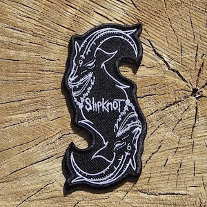 Slipknot heavy metal patch, Slipknot logo patch, Heavy metal band patch, Slipknot band, iron on patch, sew on patch, high quality patch.