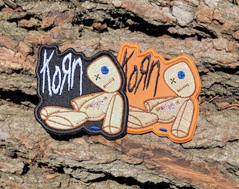 Rock denim iron on band patch, sew on patch, rock bear patch, battle jacket patch, great quality embroidery patch