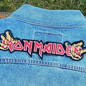 Iron Maiden patch, Iron Maiden Embroidery patch, iron on patch,high detailed patch, Iron Maiden sew on patch, homemade embroidery patch