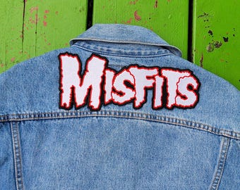 Punk rock patch, iron on patch for jacket, horror punk patch, battle denim patch